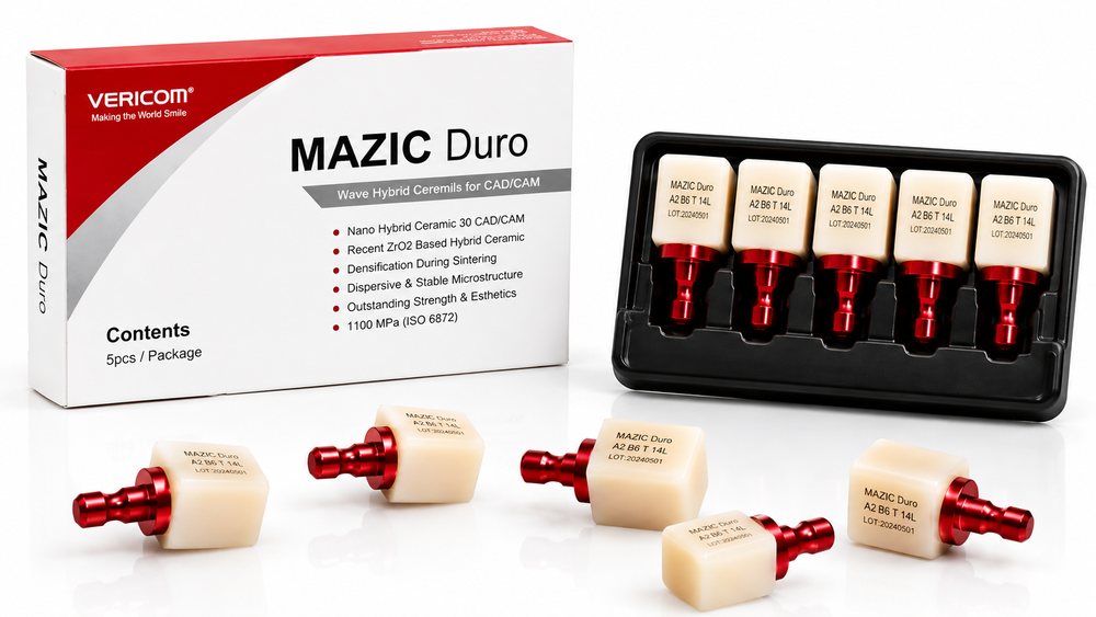 Bloques MAZIC Duro híbridos cerámicos para CAD/CAM